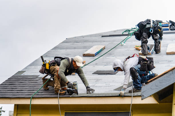 Professional Roof Installation technician working in Marstons Mills, MA